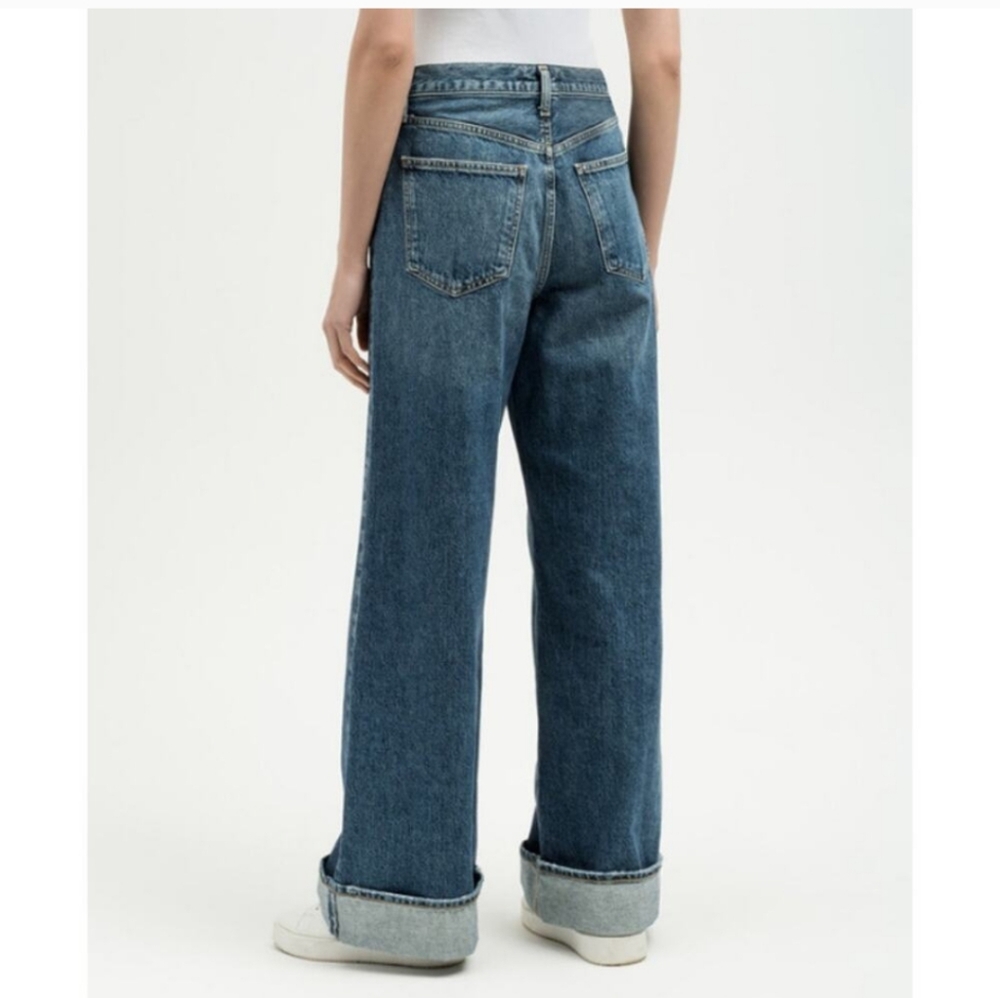 Agolde Blue Wide Leg Jeans - Picture 2 of 9